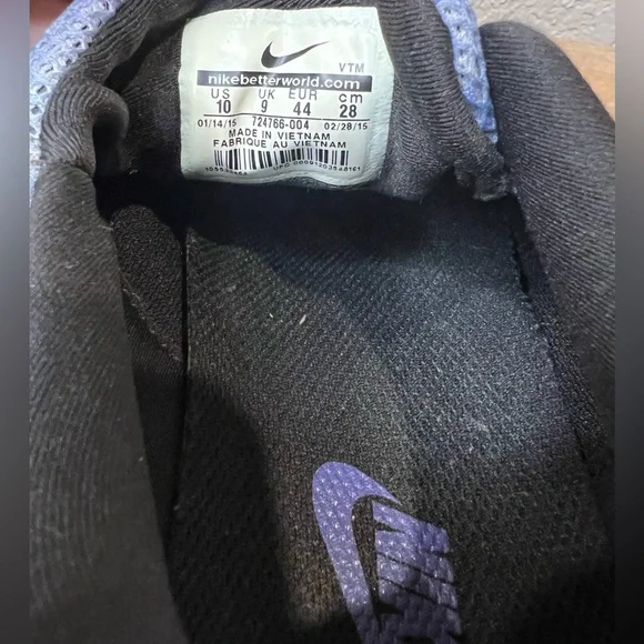 NIKE Free Socfly SD 3.0 Mens Size 10 Blue & Black - Picture 4 of 5